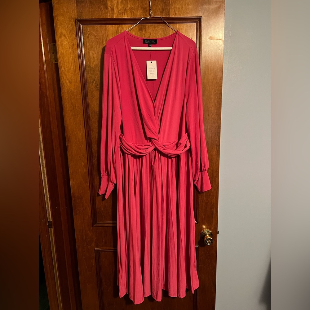 Eloquii Elegant Pink Maxi Dress